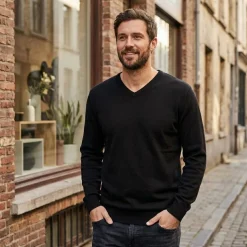 Russell Europe R-710M-0 - V-neck Knit Pullover