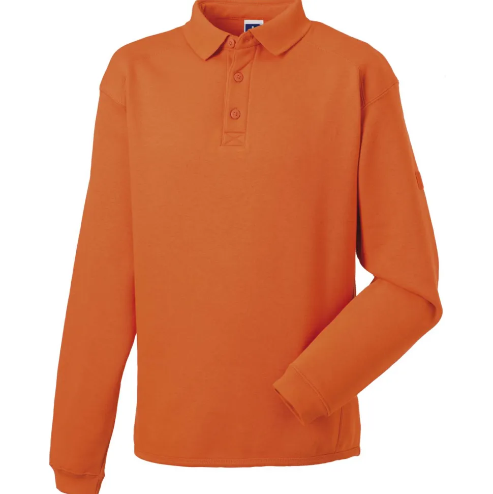Russell J012M - Sweat-shirt Col Polo Très Résistant