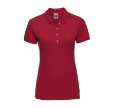 Russell JZ565 - Polo Femme Élégant en Coton avec Boutons Nacrés