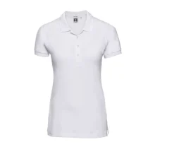 Russell JZ565 - Polo Femme Élégant en Coton avec Boutons Nacrés