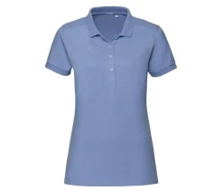 Russell JZ565 - Polo Femme Élégant en Coton avec Boutons Nacrés