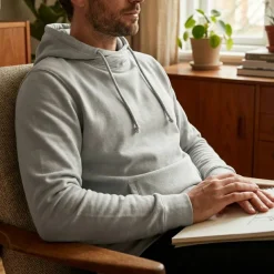 RUSSELL RU209M - Sweat capuche organique
