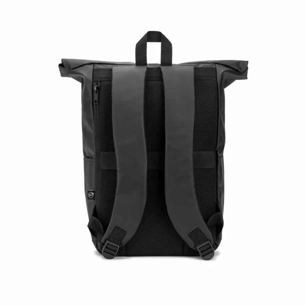 Sac à dos à roulettes avec système de fermeture à glissière permettant de rouler la partie supérieure pour l'adapter au volume du sac à dos, fabriqué en polyester recyclé 600D - Egotier 92571