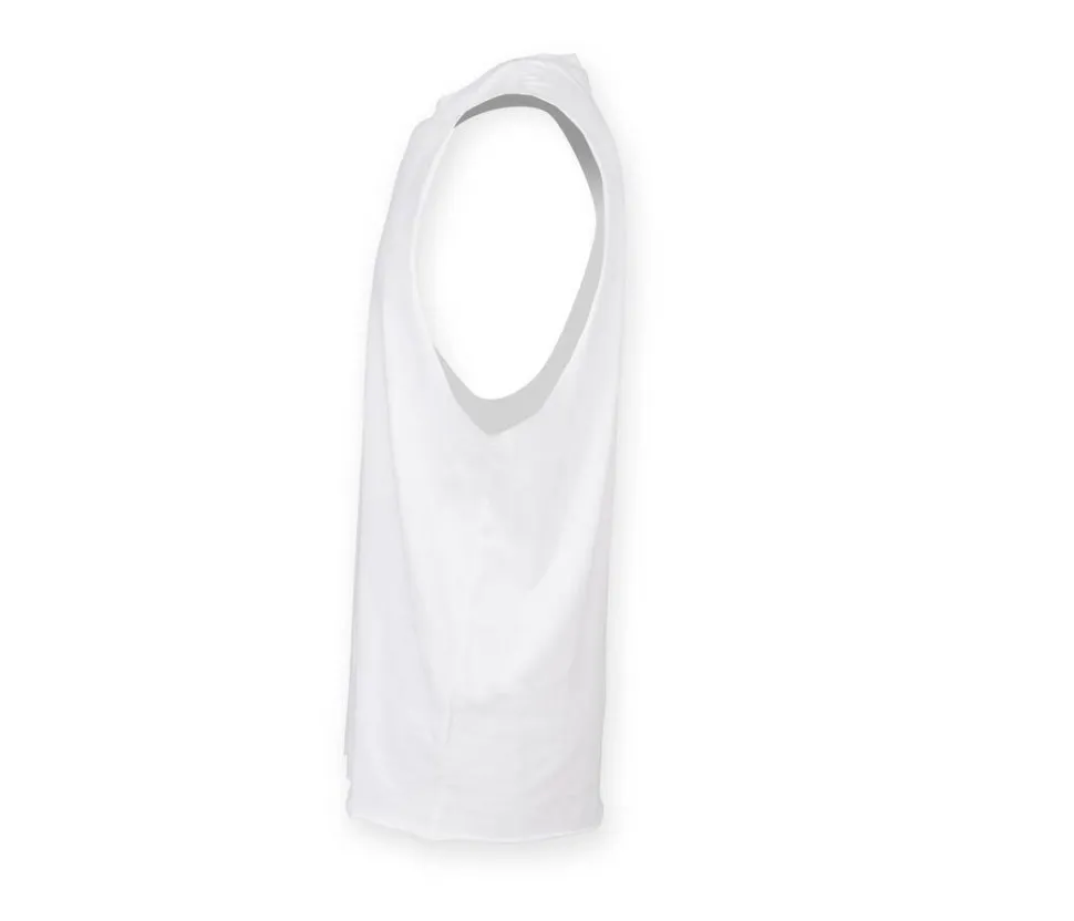 SF Men SF232 - Maillot de corps à col haut et emmanchures droites pour homme