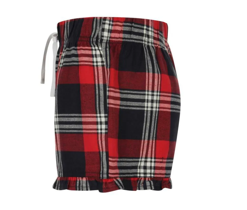 SF Women SK082 - Shorts de Pyjama Légers en Flanelle Douce pour l'Été