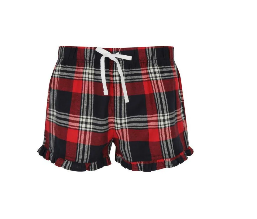 SF Women SK082 - Shorts de Pyjama Légers en Flanelle Douce pour l'Été
