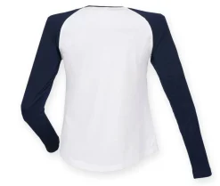 SF Women SK271 - Tee-shirt baseball manches longues femme