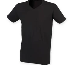 Skinnifit SF122 - Tee-Shirt Col V Homme Stretch en Coton