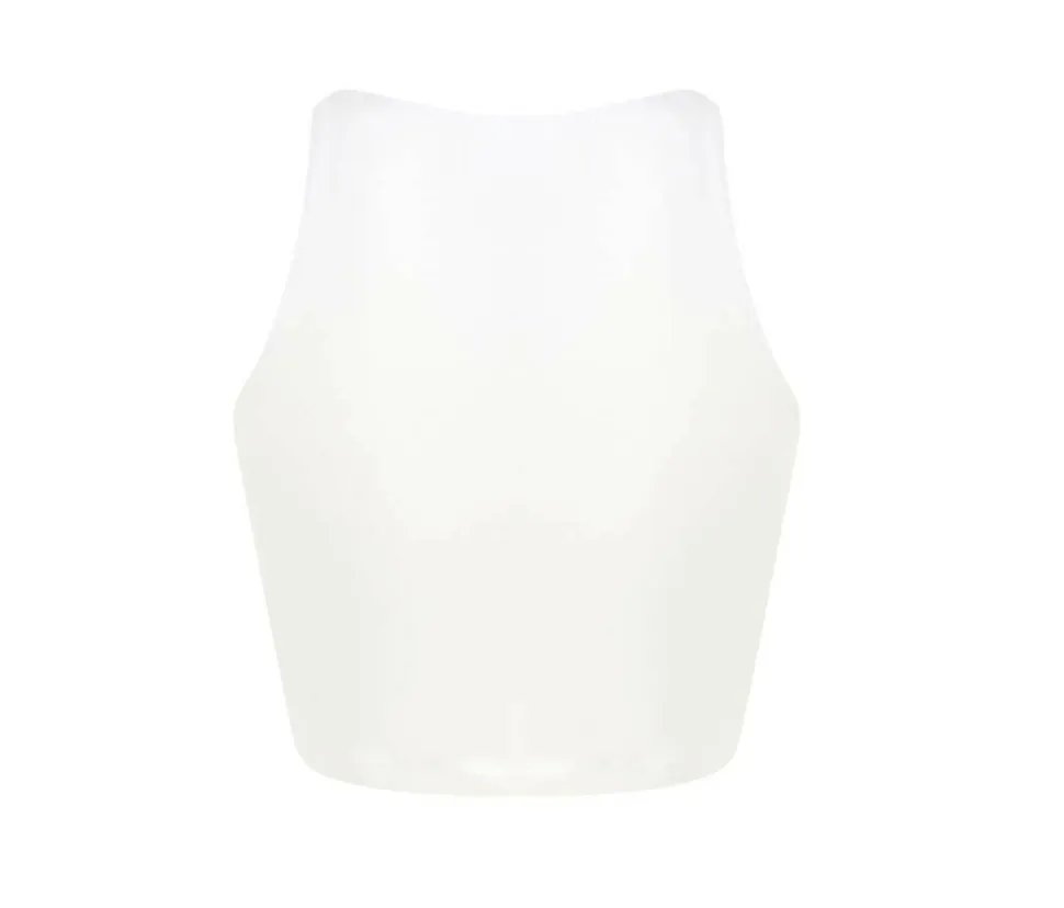 Skinnifit SK106 - Débardeur Court en Coton avec Dos Nageur