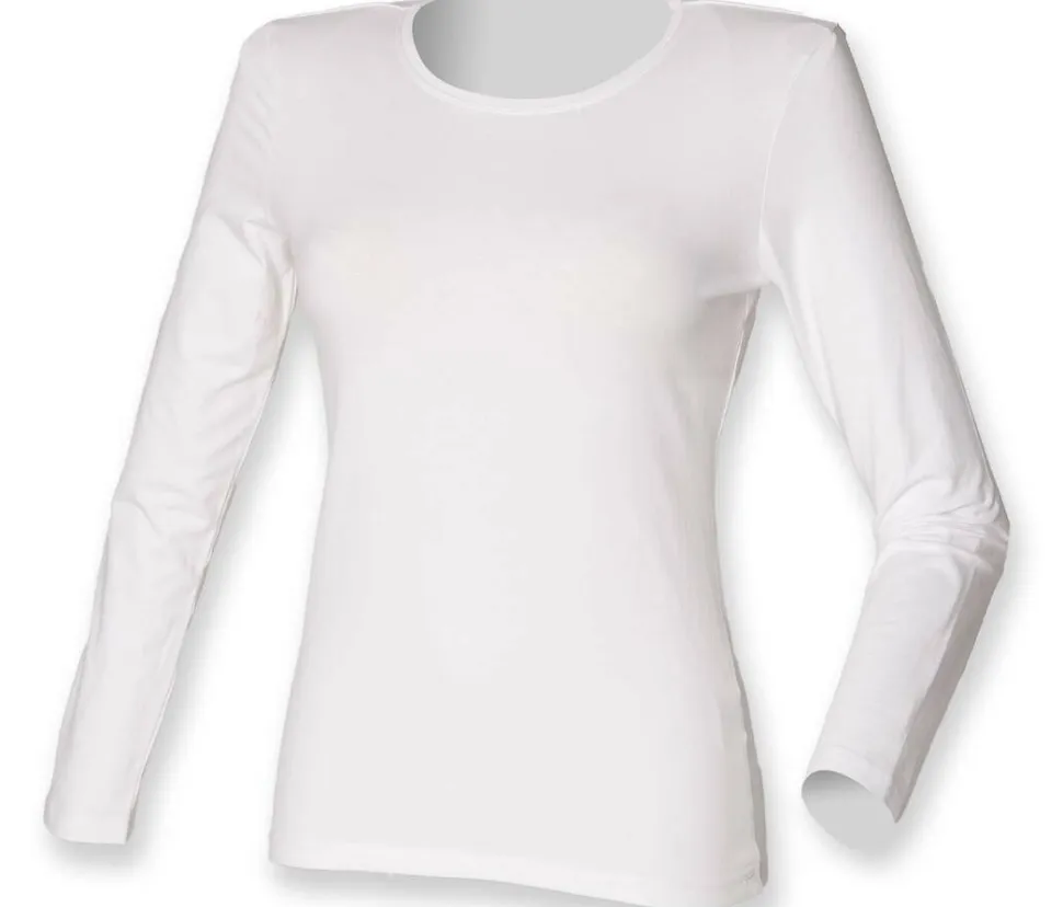 Skinnifit SK124 - Tee-Shirt Stretch Femme Manches Longues