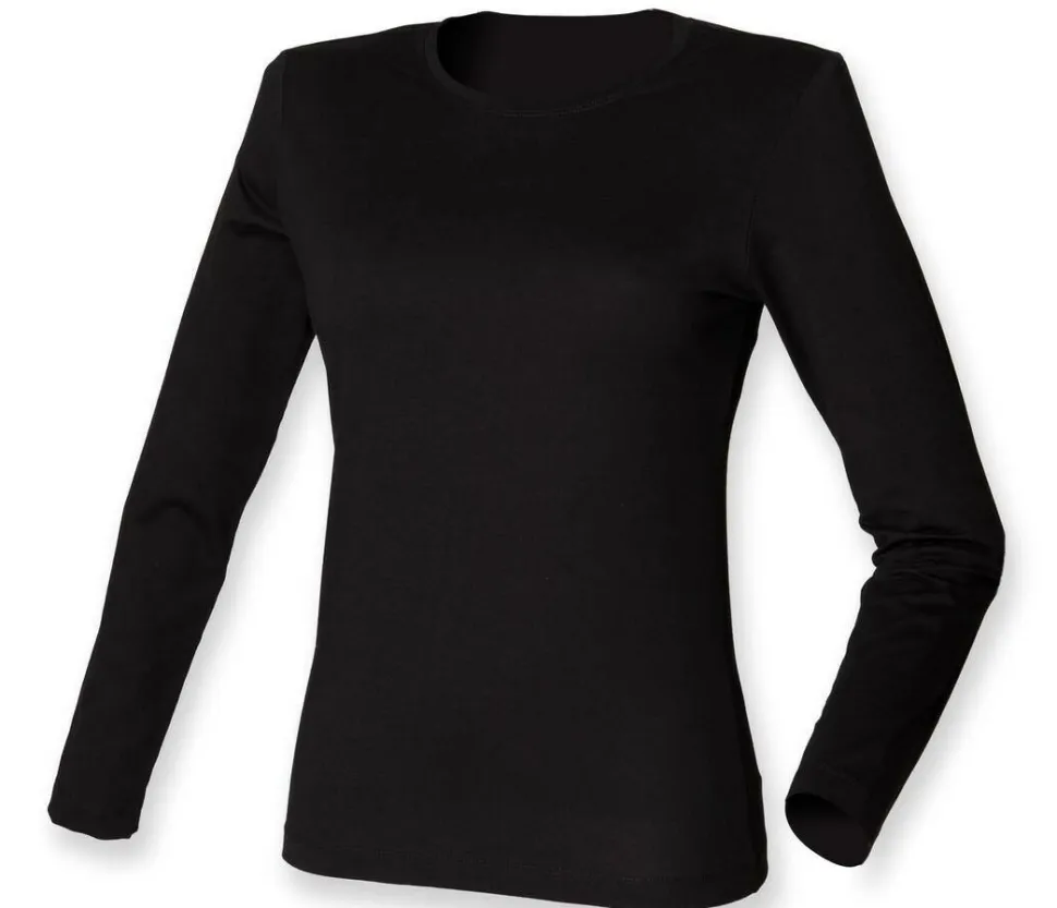 Skinnifit SK124 - Tee-Shirt Stretch Femme Manches Longues