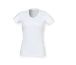 Skinnifit SK122 - Tee-Shirt Stretch Col V pour Femme