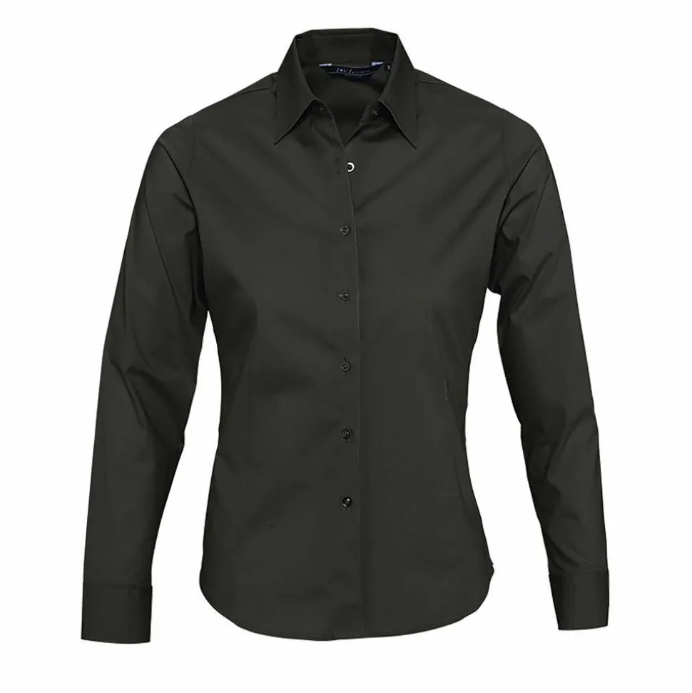 SOL'S 17015 - Eden Chemise Femme Stretch Manches Longues