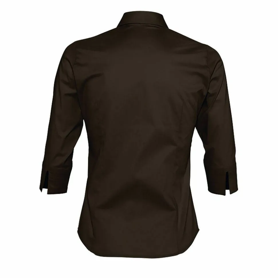 SOL'S 17010 - Effect Chemise Femme Stretch Manches 3/4