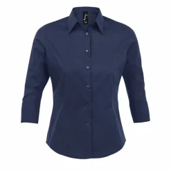 SOL'S 17010 - Effect Chemise Femme Stretch Manches 3/4