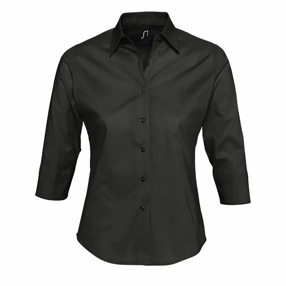 SOL'S 17010 - Effect Chemise Femme Stretch Manches 3/4