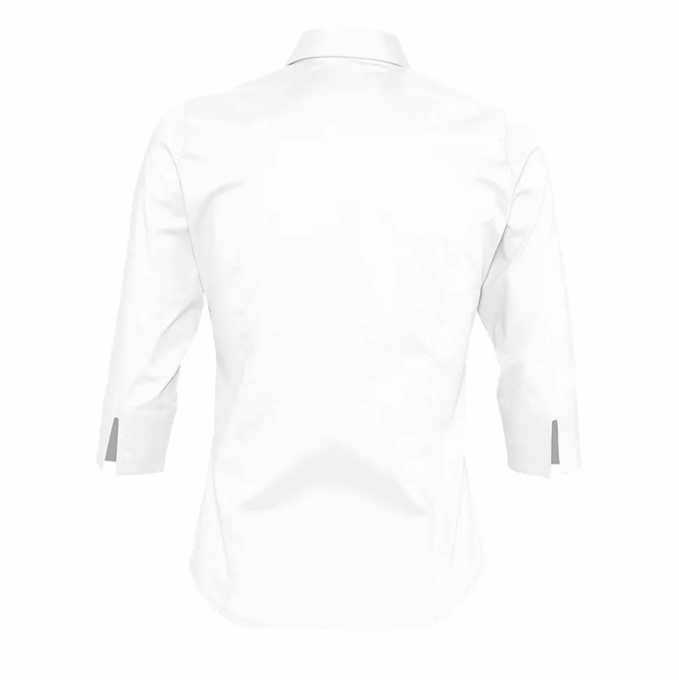 SOL'S 17010 - Effect Chemise Femme Stretch Manches 3/4