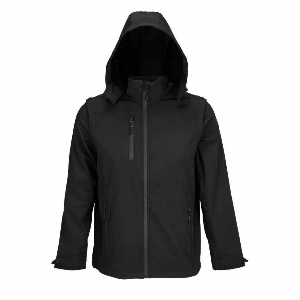 SOL'S 03995 - FALCON 3IN1 Softshell Capuche Et Manches Amovibles