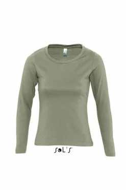 SOL'S 11425 - MAJESTIC Tee Shirt Femme Col Rond Manches Longues