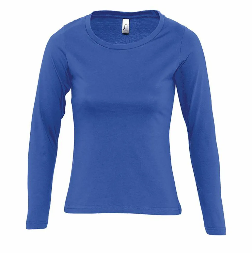 SOL'S 11425 - MAJESTIC Tee Shirt Femme Col Rond Manches Longues