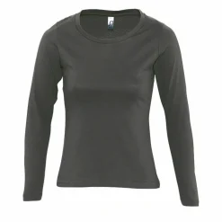 SOL'S 11425 - MAJESTIC Tee Shirt Femme Col Rond Manches Longues