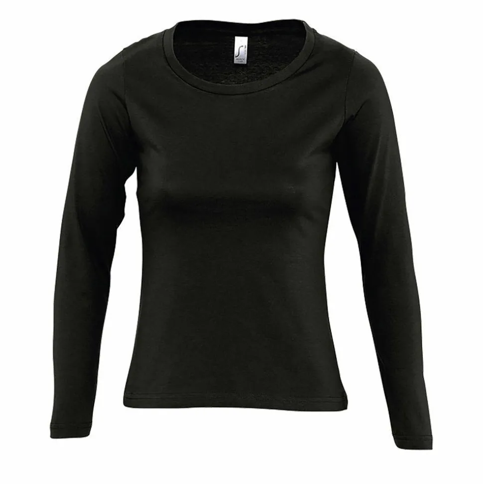 SOL'S 11425 - MAJESTIC Tee Shirt Femme Col Rond Manches Longues