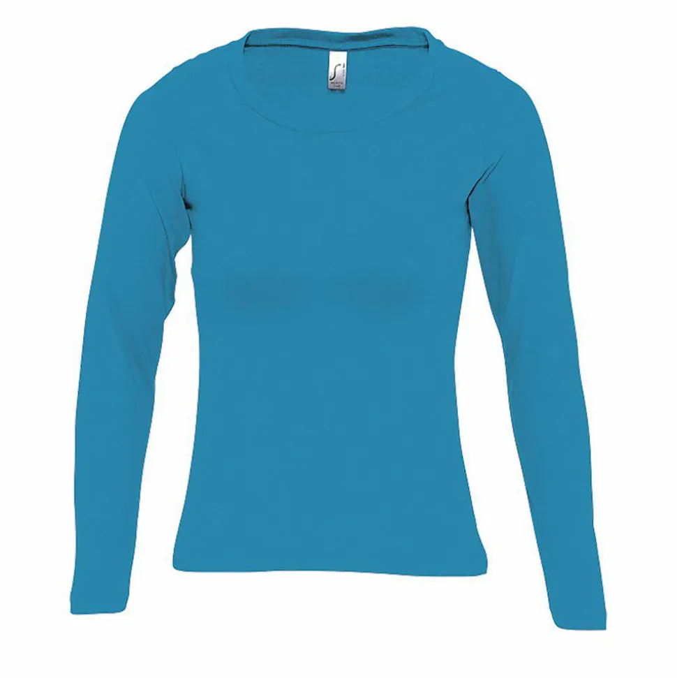 SOL'S 11425 - MAJESTIC Tee Shirt Femme Col Rond Manches Longues