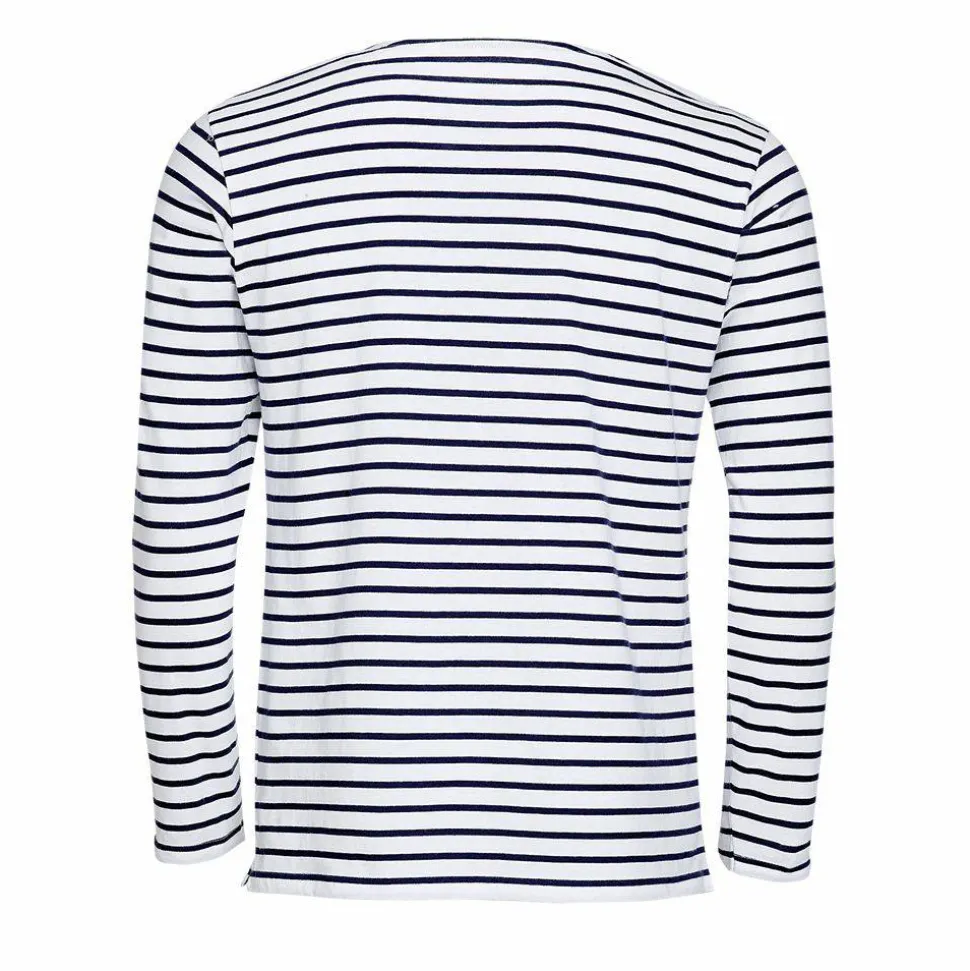 SOL'S 01402 - MARINE MEN Tee Shirt Homme Manches Longues Rayé