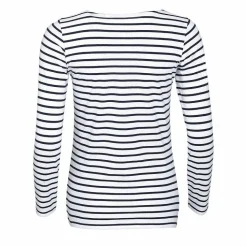 SOL'S 01403 - MARINE WOMEN Tee Shirt Femme Manches Longues Rayé