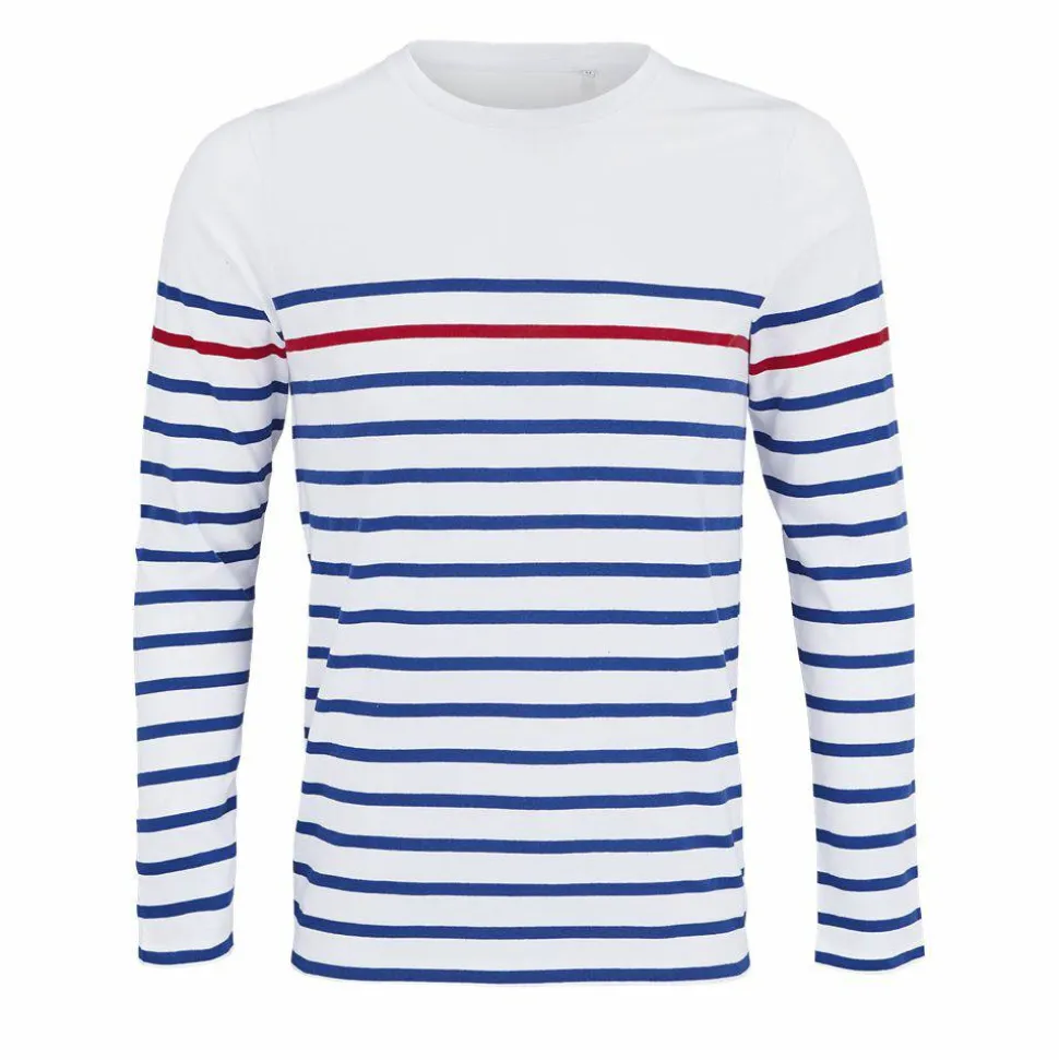 SOL'S 03099 - Matelot Lsl Men Tee Shirt Homme Manches Longues Rayé