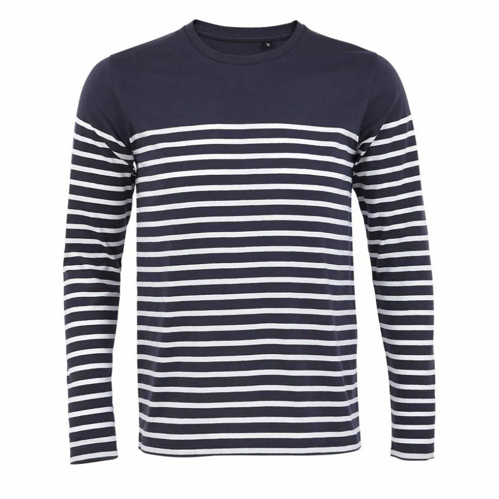 SOL'S 03099 - Matelot Lsl Men Tee Shirt Homme Manches Longues Rayé