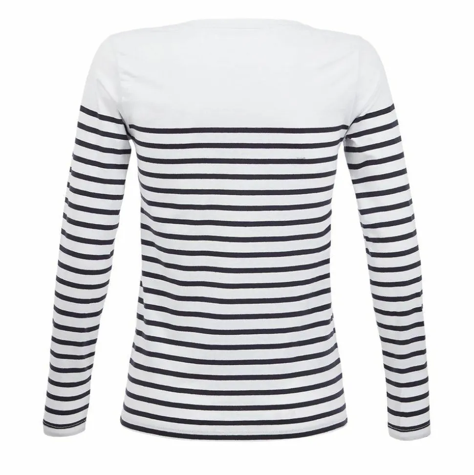 SOL'S 03100 - Matelot Lsl Women Tee Shirt Femme Manches Longues Rayé