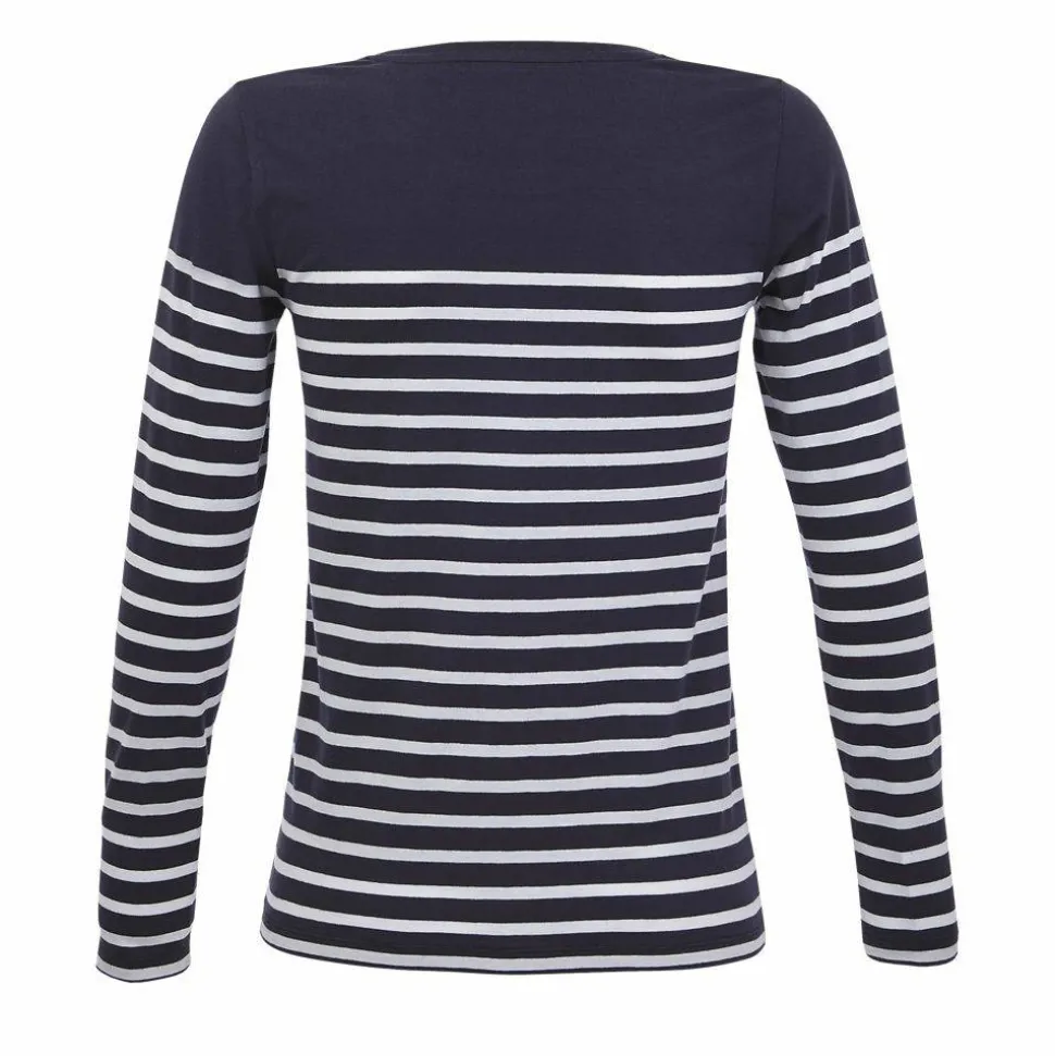 SOL'S 03100 - Matelot Lsl Women Tee Shirt Femme Manches Longues Rayé