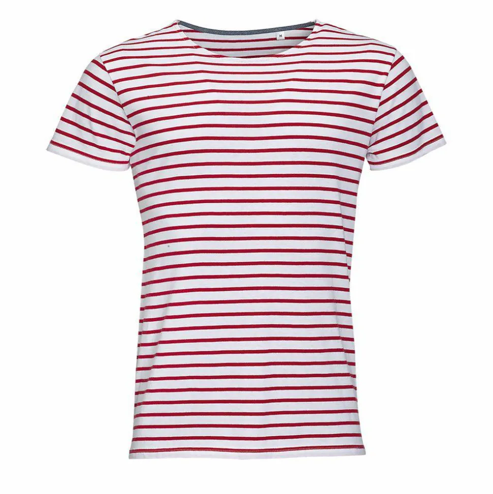 SOL'S 01398 - MILES MEN Tee Shirt Homme Col Rond Rayé