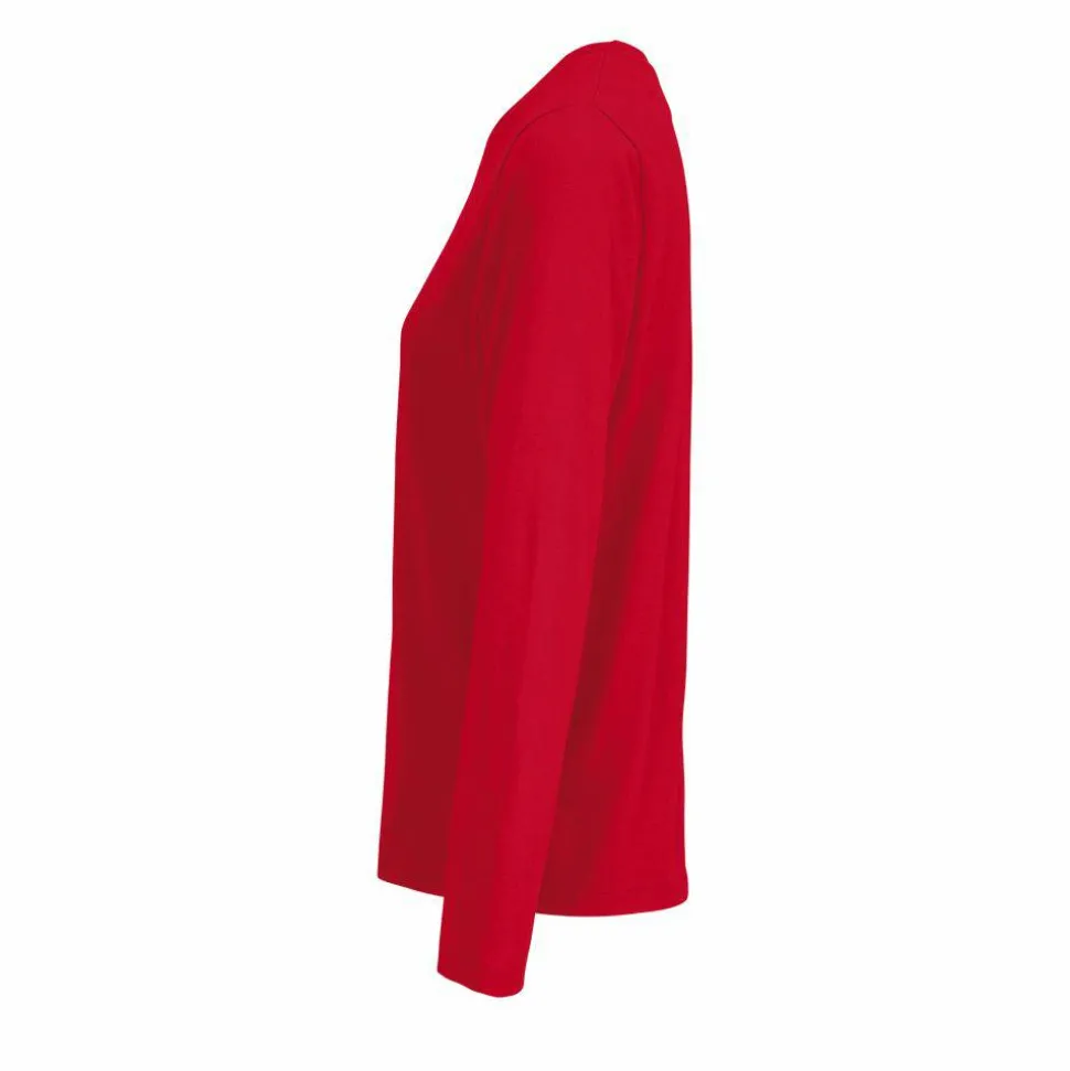 SOL'S 04443 - MONARCH WOMEN Tee Shirt Femme Col Rond Manches Longues