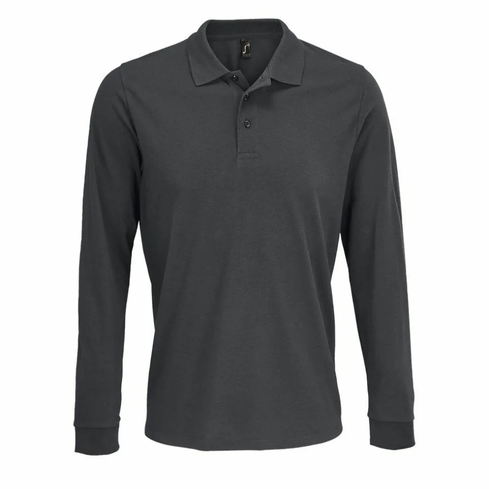 SOL'S 03983 - Prime Lsl Polo Unisexe Manche Longue Polycoton