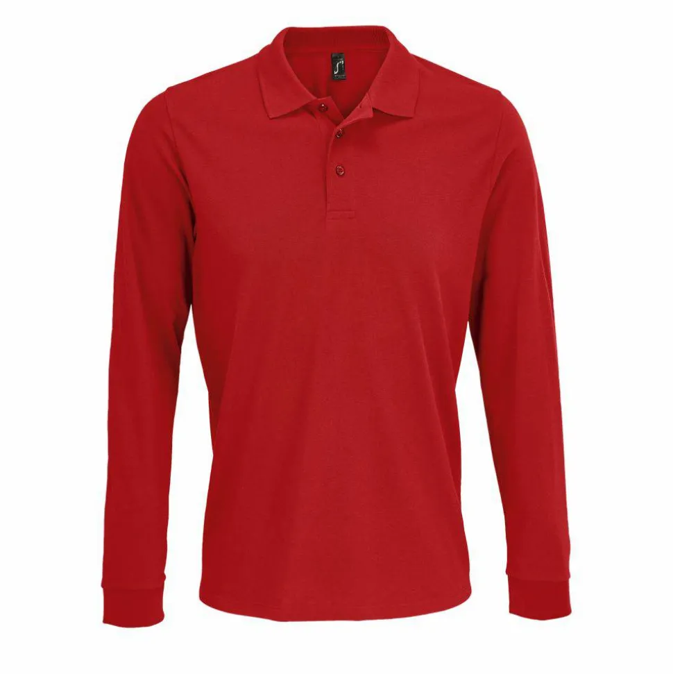 SOL'S 03983 - Prime Lsl Polo Unisexe Manche Longue Polycoton