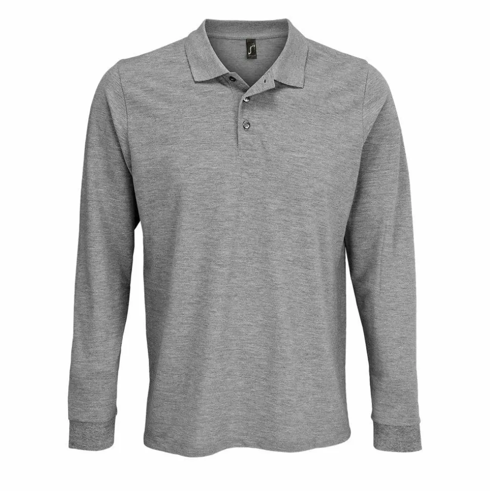 SOL'S 03983 - Prime Lsl Polo Unisexe Manche Longue Polycoton