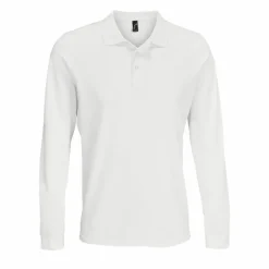 SOL'S 03983 - Prime Lsl Polo Unisexe Manche Longue Polycoton
