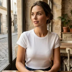 SOL'S 04814 - SARA Tee Shirt En Côtes Femme