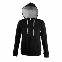 SOL'S 47100 - Veste Femme Bicolore avec Capuche Doublée Confort