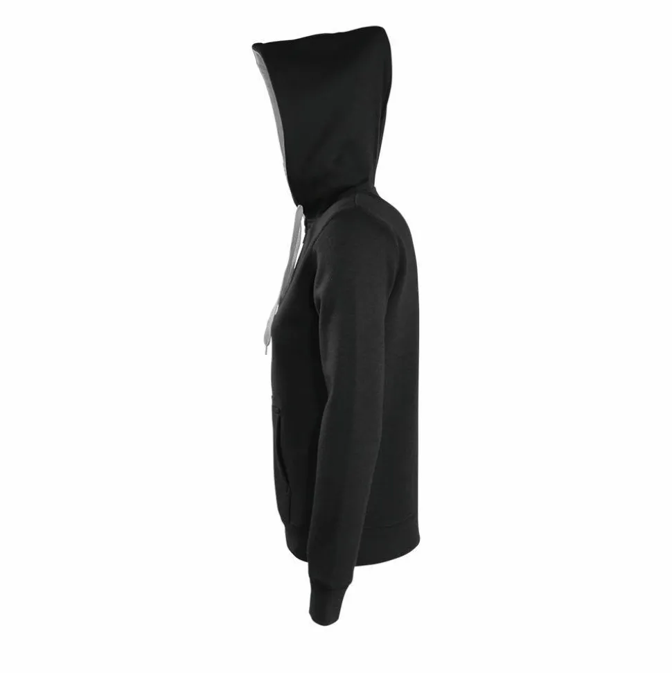 SOL'S 47100 - Veste Femme Bicolore avec Capuche Doublée Confort