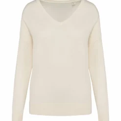 Spasso SP921 - Pull écoresponsable col V en lyocell femme