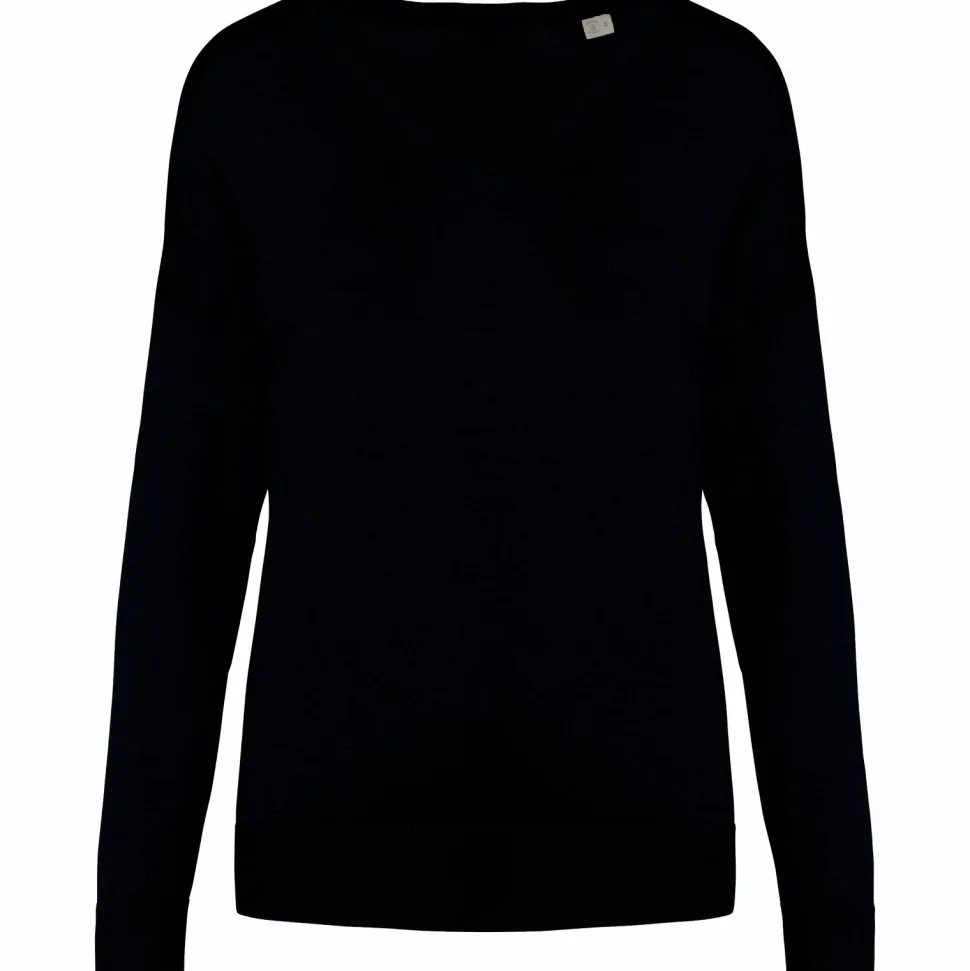 Spasso SP921 - Pull écoresponsable col V en lyocell femme