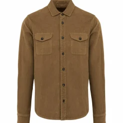Spasso SP519 - Surchemise écoresponsable délavée en velours côtelé homme