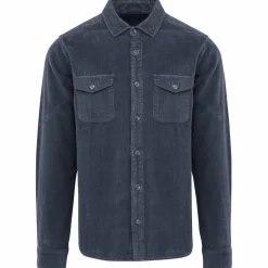 Spasso SP519 - Surchemise écoresponsable délavée en velours côtelé homme
