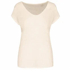 Spasso SP321 - T-shirt col V en lin femme