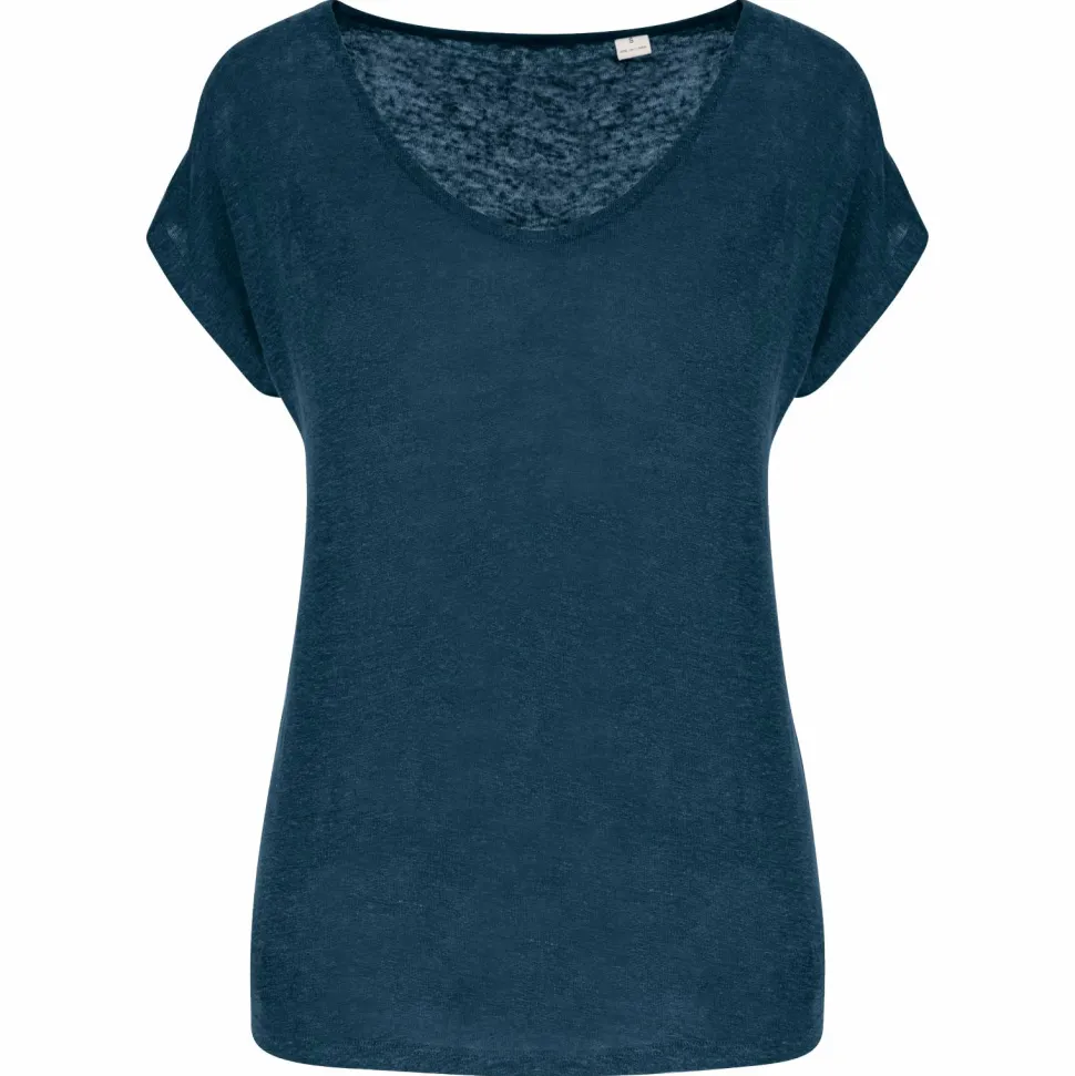 Spasso SP321 - T-shirt col V en lin femme