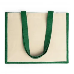 Stamina BO7110 - NANTES Sac en jute laminé avec une face en coton idéal pour le marquage et de longues poignées