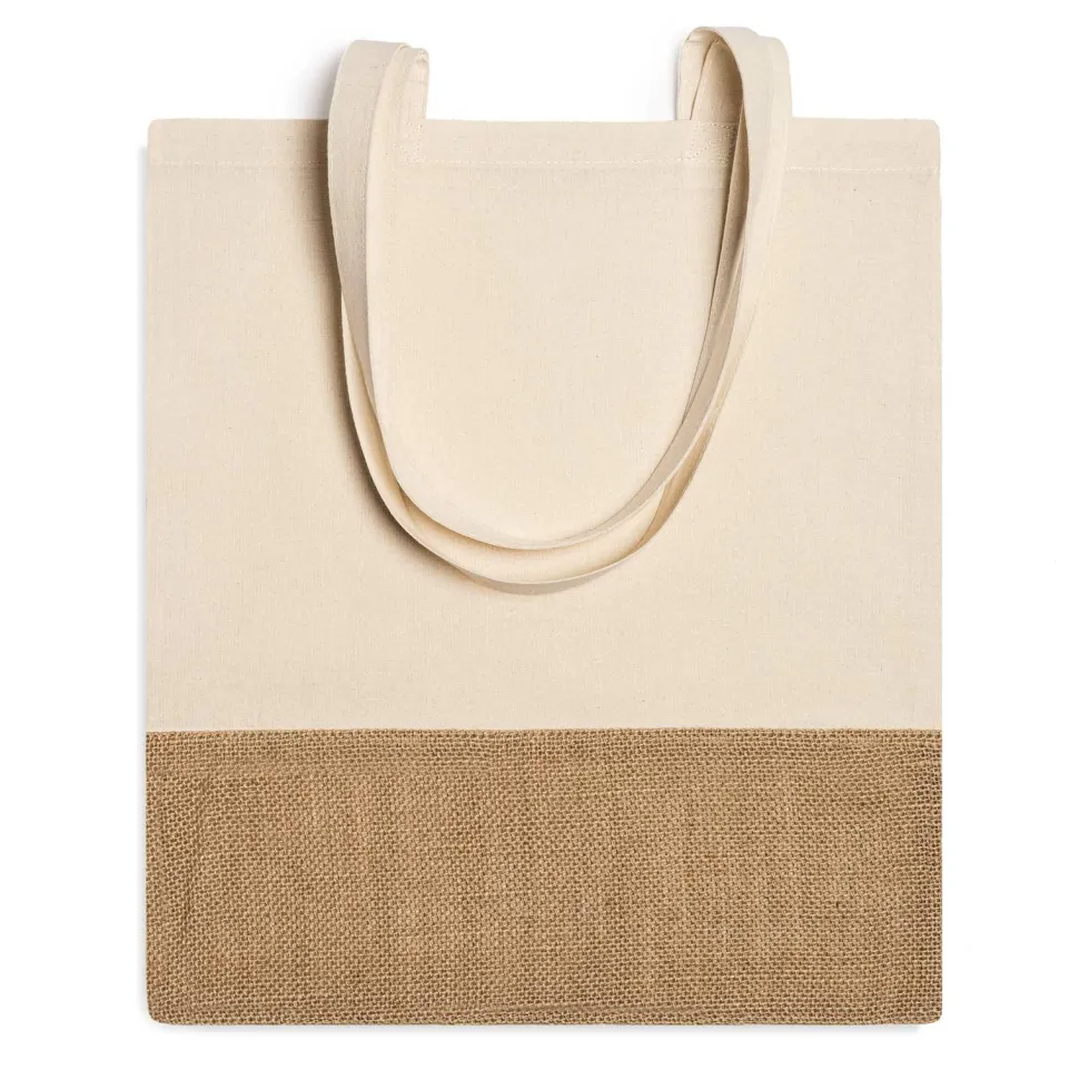 Stamina BO7556 - WAVE Sac shopping éco ligne coton 120 g / m2 et jute
